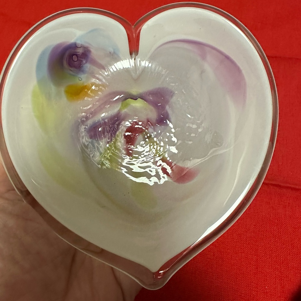 Glass Eye Studio Affection Heart shape dish